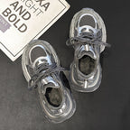 Genuine leather dad shoes with thick soles and internet famous sports and leisure shoes 122