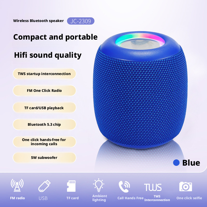 Ultra long endurance outdoor portable small subwoofer Bluetooth speaker 180