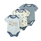 Cotton baby clothes three piece set fart clothes short sleeves summer 091