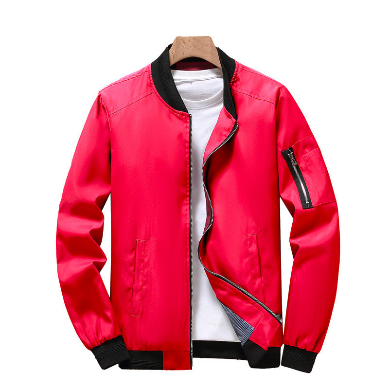 Men's Spring Jacket, Cross-border Men's Outerwear, Youth Men's Stand Collar Casual Jacket, Men's Outerwear 472