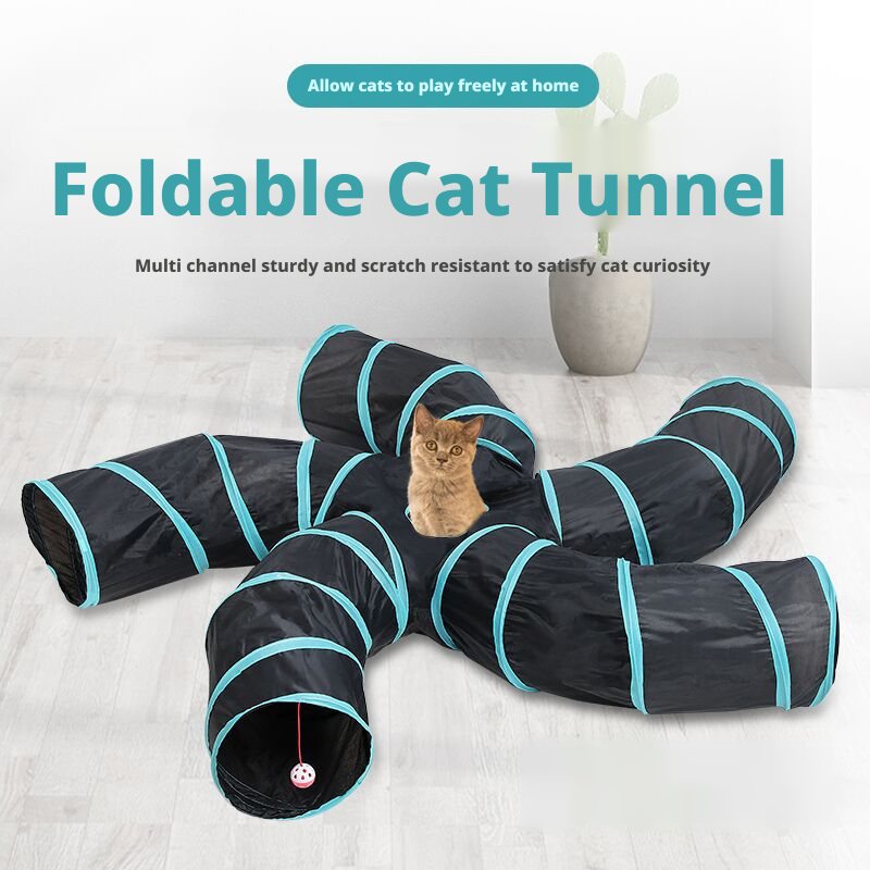 Cat Rainbow Channel Interactive Diamond Bucket Foldable Cat Toy S Spiral 336