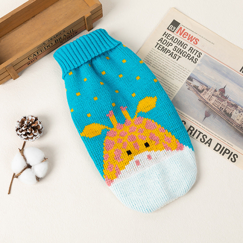 Pet sweaters winter clothing for cats and dogs 087