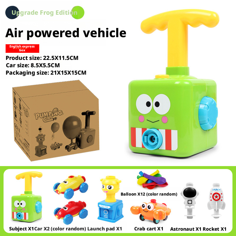 Air powered car, toy car, children's early education balloon, sliding car 191