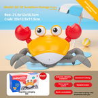 Children's electric sensing crab toy, babies can crawl and walk 189