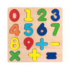 Wooden number letter cognitive children's puzzle early education enlightenment toy 229