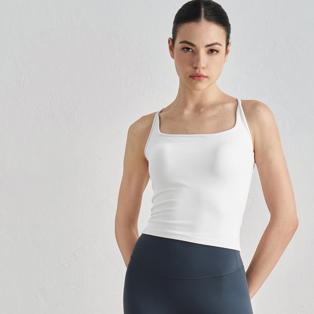 Women's sports bra with padded tank top 52007WX