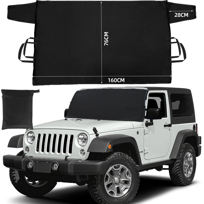 600D Oxford cloth car snow cover, front windshield snow cover, anti freezing and anti frost 360