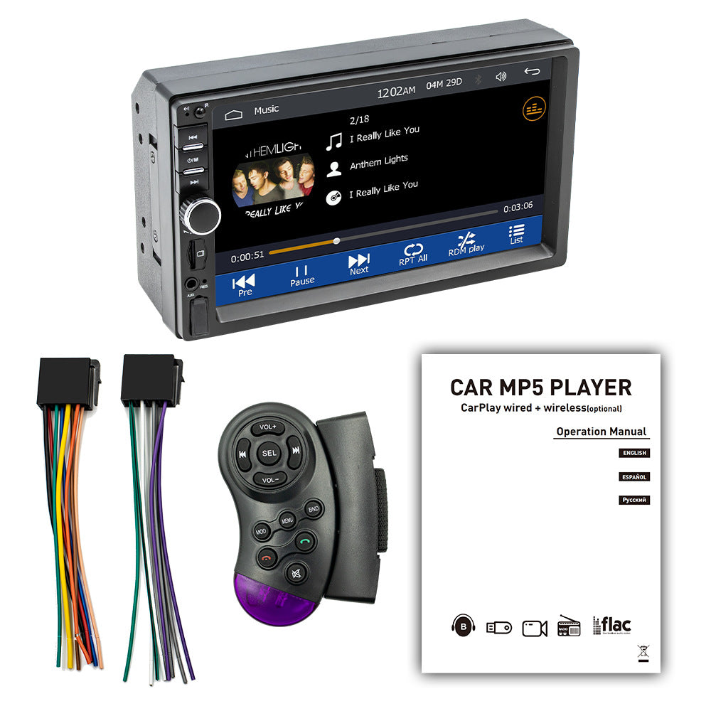 7-inch car MP5 player carplay car machine interconnection car Bluetooth central control car radio 384