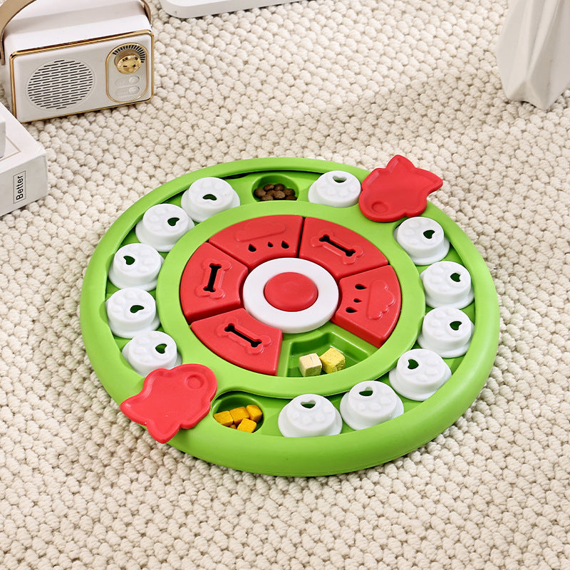 Dog puzzle toy feeder anti choking training bowl slow food bowl 340