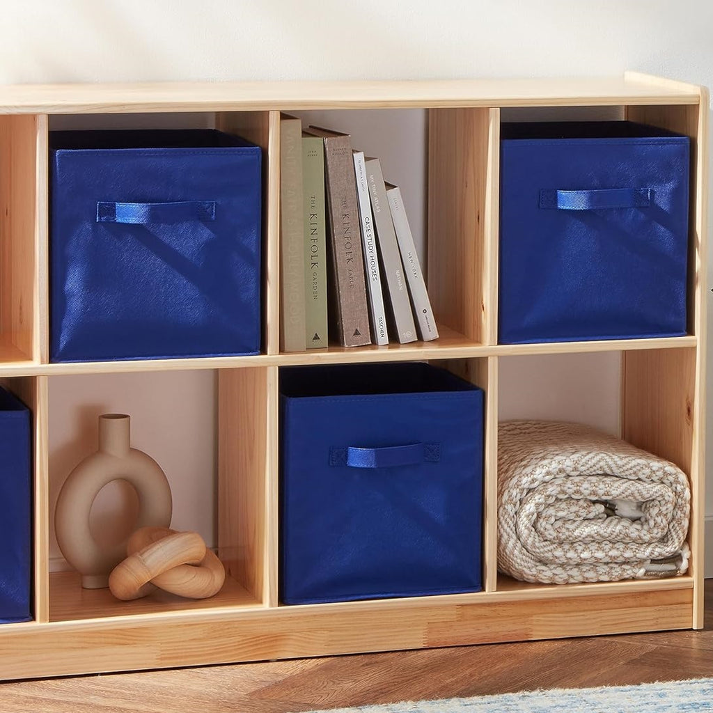 Foldable fabric storage box with handle, wardrobe drawer-style, square, lidless fabric storage box for clothes and miscellaneous items 613