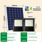 Solar powered floodlights and LED outdoor camping in the courtyard 040