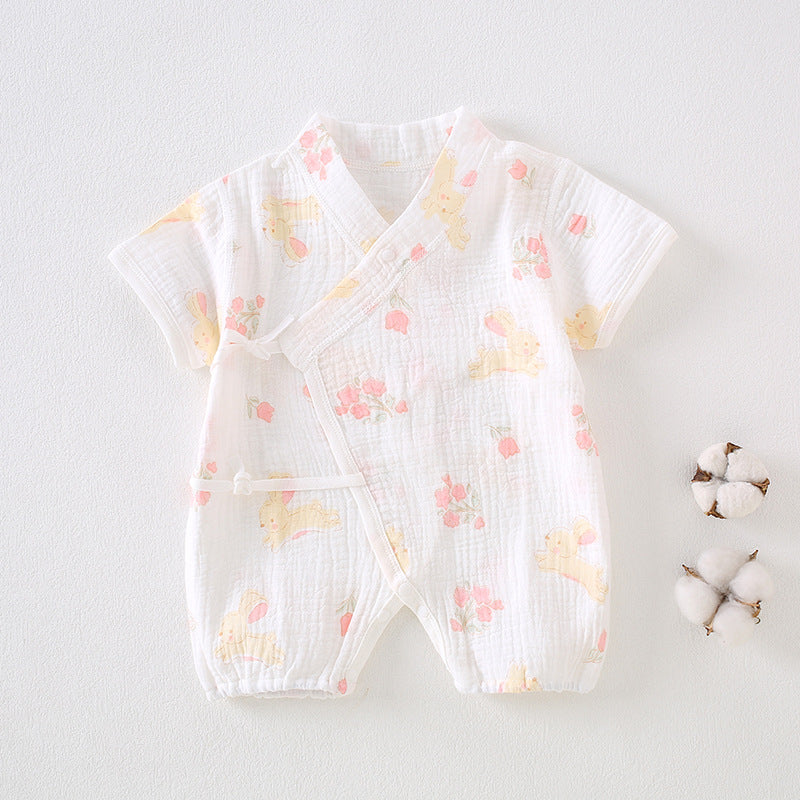 Baby clothes summer thin short sleeved jumpsuit 068