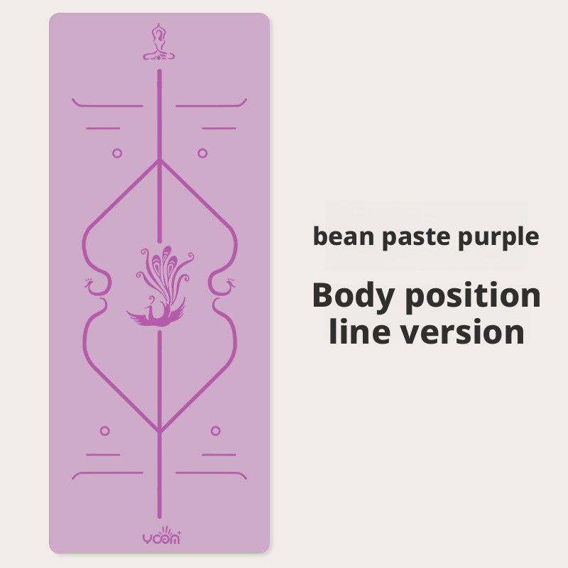 Thickened and widened double-sided non-slip natural rubber PU yoga mat for men and women 017