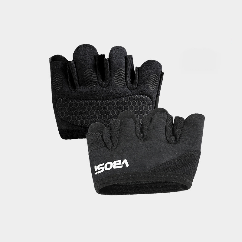 Four finger gloves for women and men, anti cocoon Pilates air yoga, anti slip and breathable half finger gloves 424