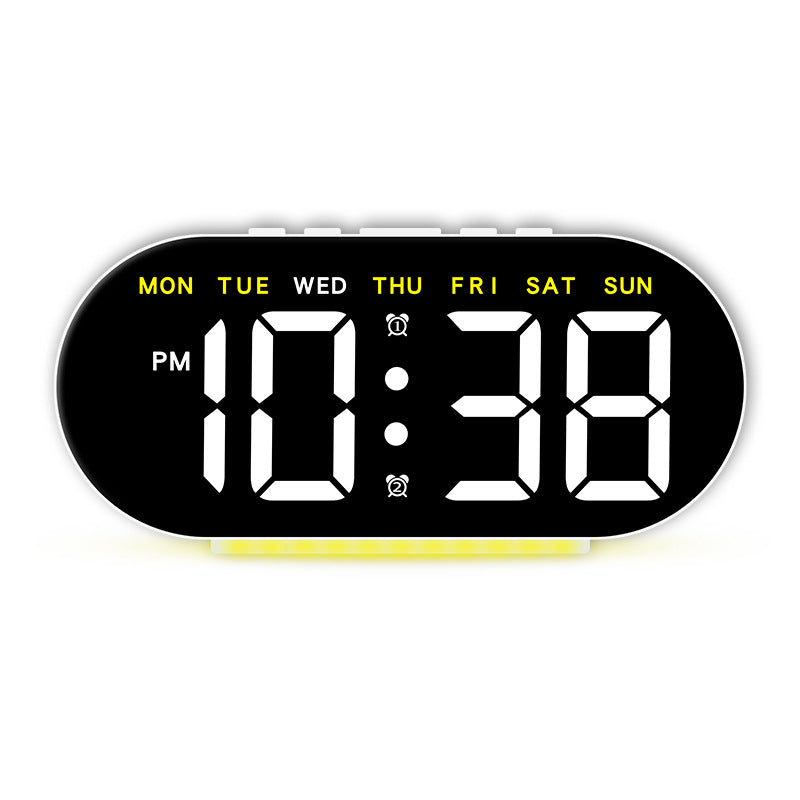 Hot selling multifunctional clock, simple large screen LED electronic clock, ambient light, bedside alarm clock 588