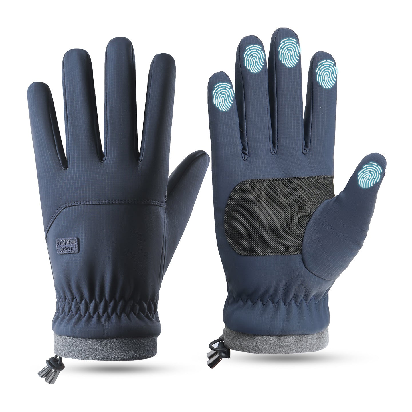 Men's winter warm gloves, fleece-lined, thickened, touchscreen gloves, non-slip warm gloves 526