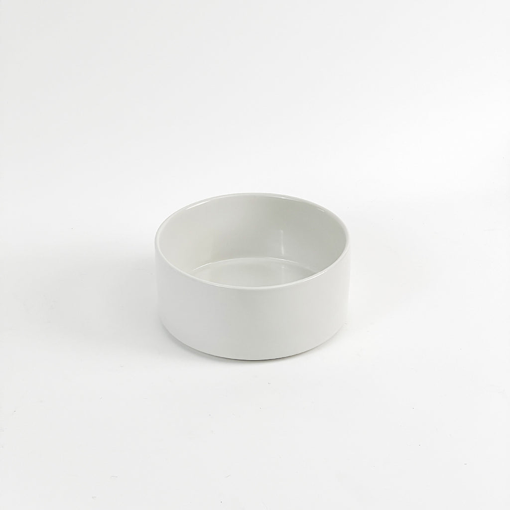 Cat bowl ceramic double bowl water bowl integrated wooden frame dog bowl dog basin 327