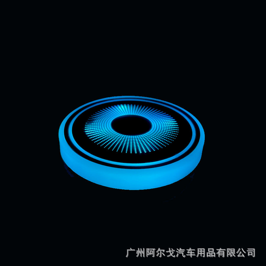 Car luminous coasters with single CE certification, popular car charging cup lights 558