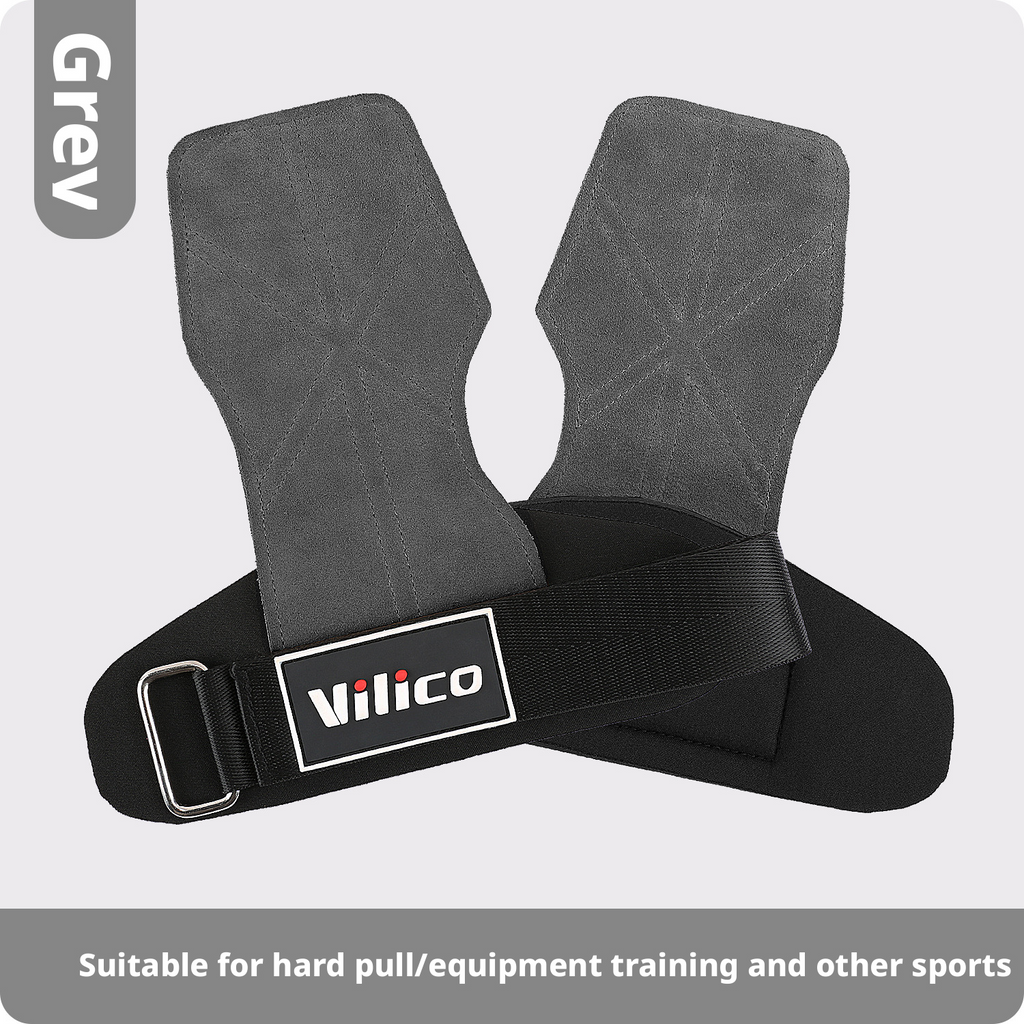 Sports, fitness, anti slip, palm protection, anti cocoon, pull up, male weightlifting, hard pull cowhide, four finger palm protection 407