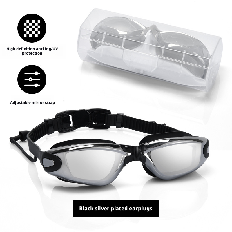 Male and female high-definition swimming goggles with prescription 161