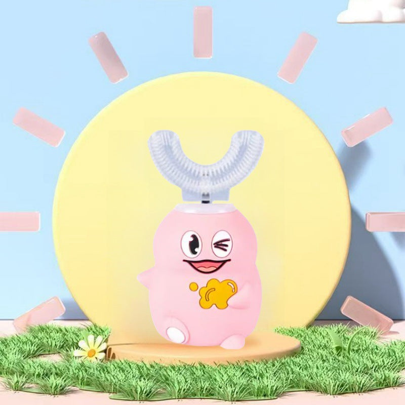 Children's electric toothbrush U-shaped baby sound wave soft fine hair 2-12 years old teeth guard 176