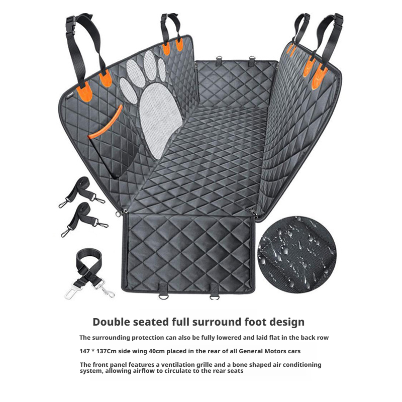 Pet car cushion, rear car seat, dog car pet nest 305