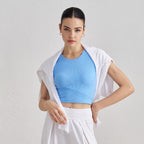 FPS Fixed Cup Sports Vest One-Piece Fitted Slimming Fitness Bra 1506WX