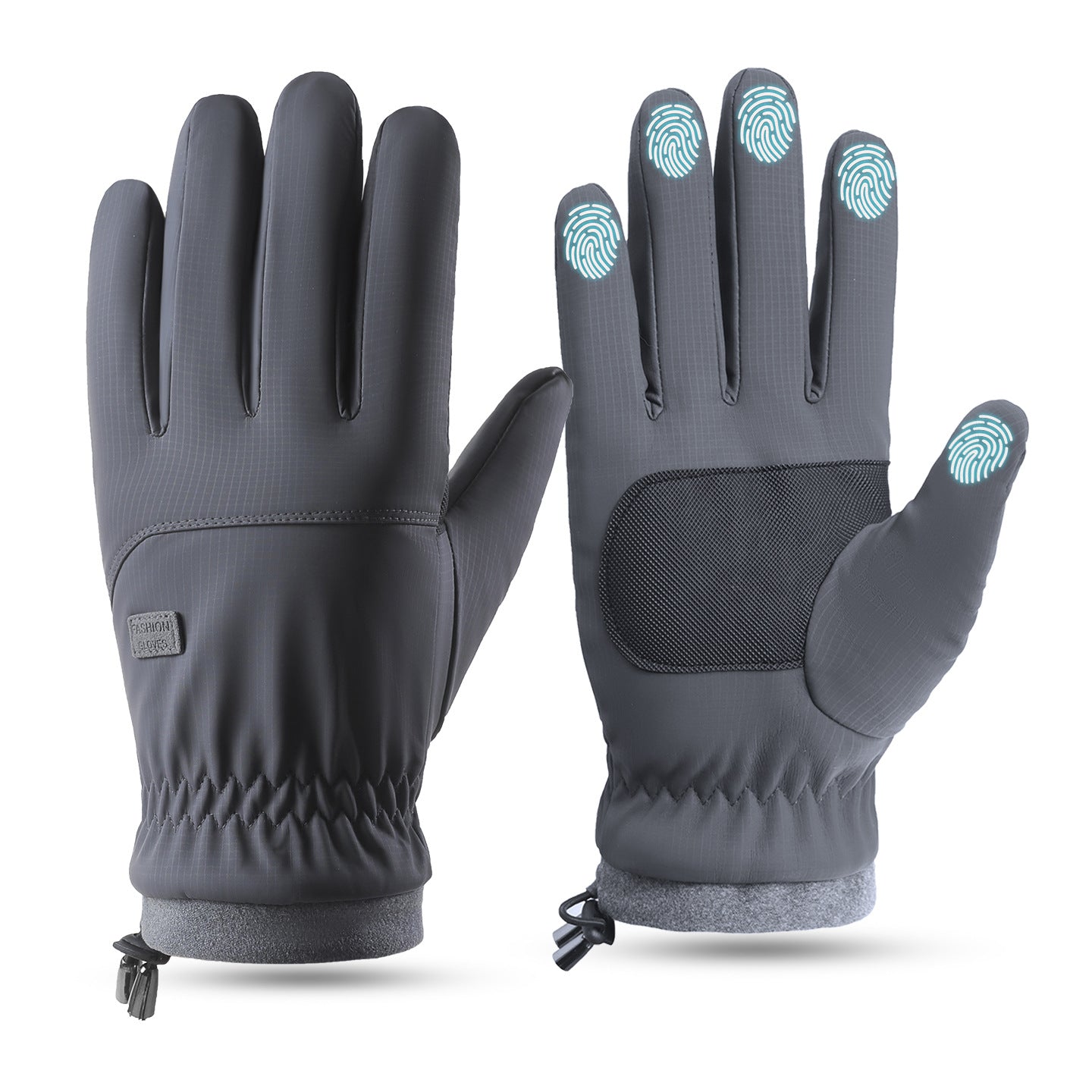 Men's winter warm gloves, fleece-lined, thickened, touchscreen gloves, non-slip warm gloves 526