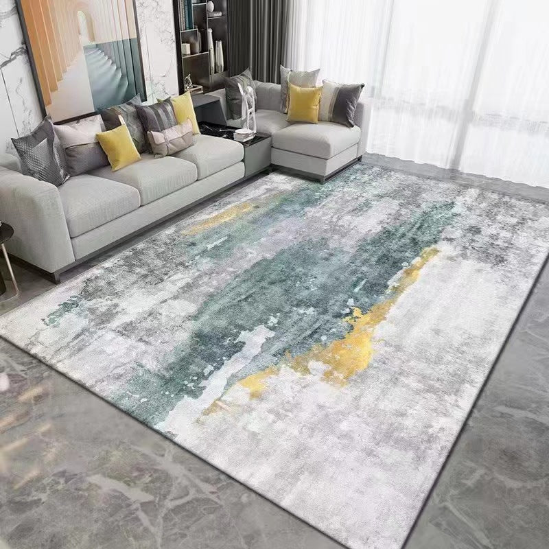 Carpet fully laid in the living room, sofa, coffee table mat, bedroom, and room, with a large area full of bedding edge blankets 581