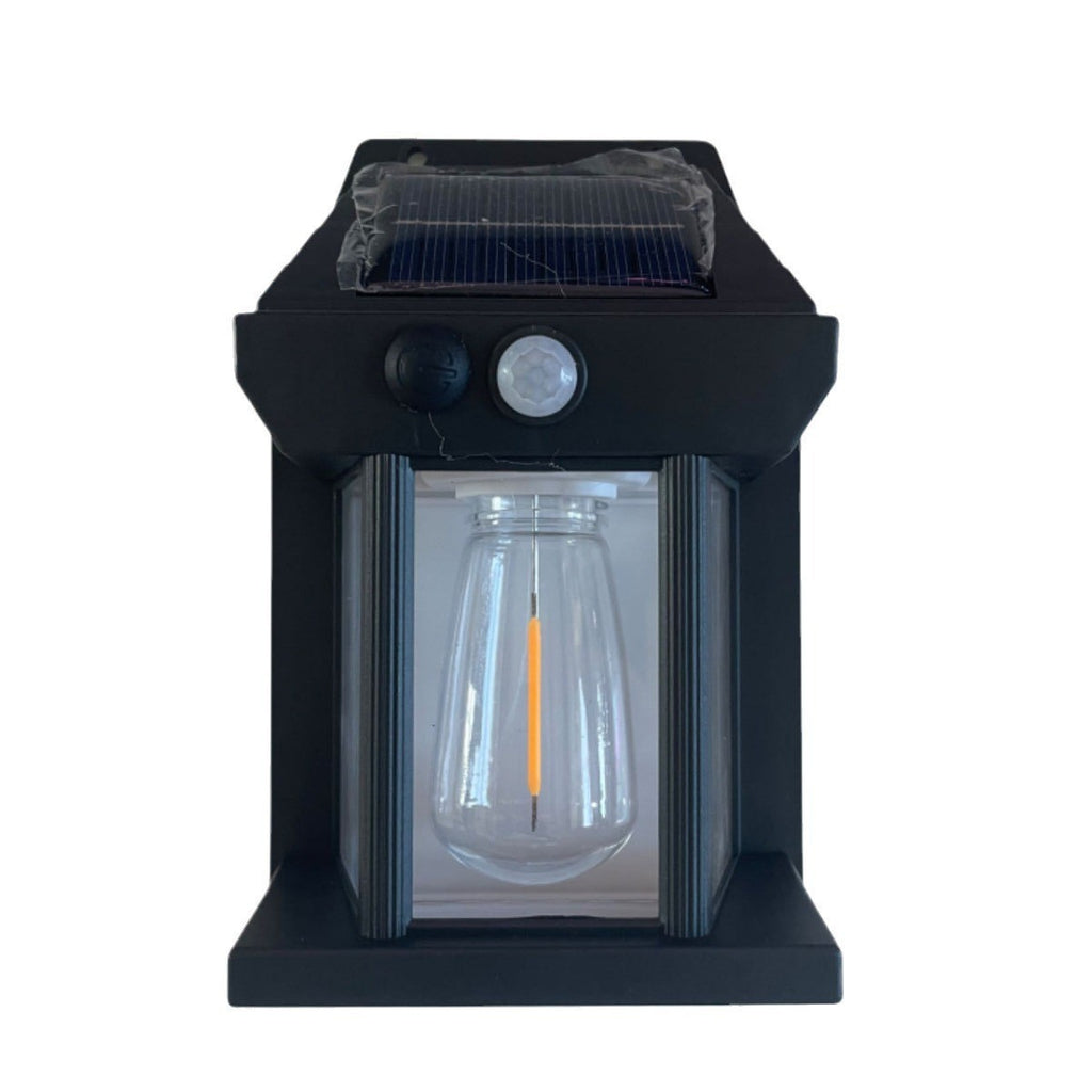 Solar tungsten filament lamp outdoor human body sensing courtyard wall lamp 039