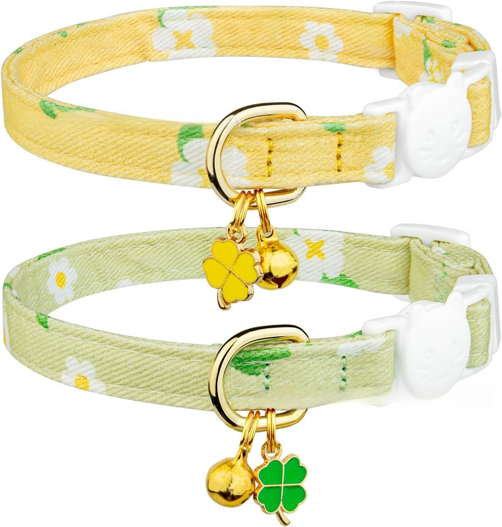 Cotton Cat Collar Comfortable, Breathable, Fashionable Pet Collar Noble, Elegant, Safe Buckle Neck 346