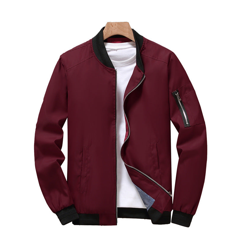Men's Spring Jacket, Cross-border Men's Outerwear, Youth Men's Stand Collar Casual Jacket, Men's Outerwear 472