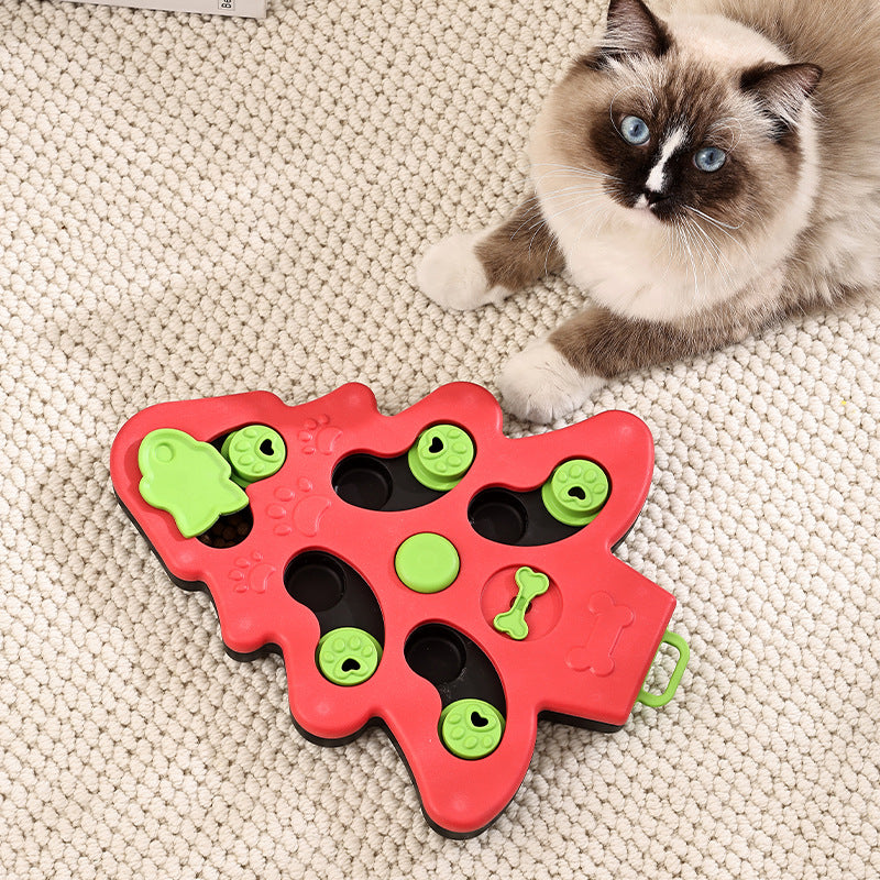 Dog puzzle toy feeder anti choking training bowl slow food bowl 340