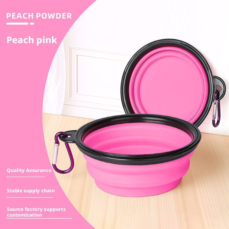 Pet Folding Bowl Pet Bowl TPE Travel Outdoor Drinking Water Portable Dog Bowl Telescopic Bowl 343