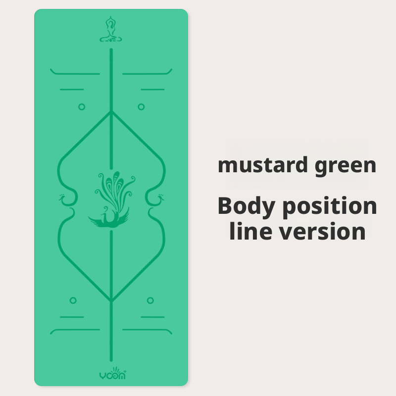 Thickened and widened double-sided non-slip natural rubber PU yoga mat for men and women 017