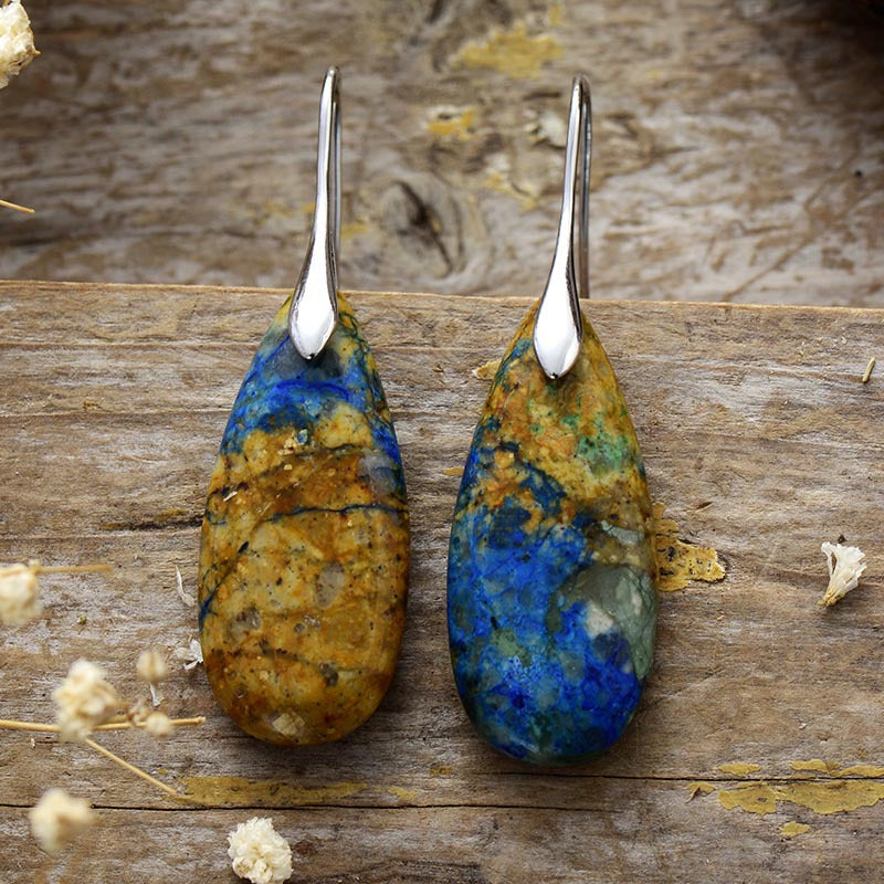 Bohemian Emperor Stone Droplet Pendant Earrings 275