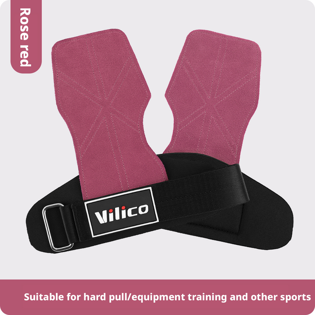 Sports, fitness, anti slip, palm protection, anti cocoon, pull up, male weightlifting, hard pull cowhide, four finger palm protection 407
