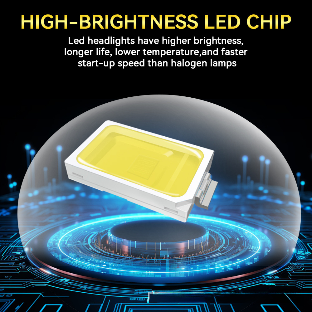 F2 Car LED Headlight COB Light Bulb H4 Bi-Xenon Headlamp 569
