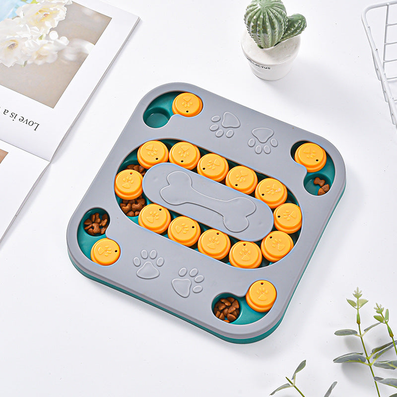 Dog puzzle toy feeder anti choking training bowl slow food bowl 340