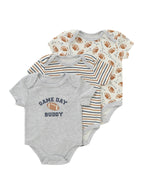 Cotton baby clothes three piece set fart clothes short sleeves summer 091