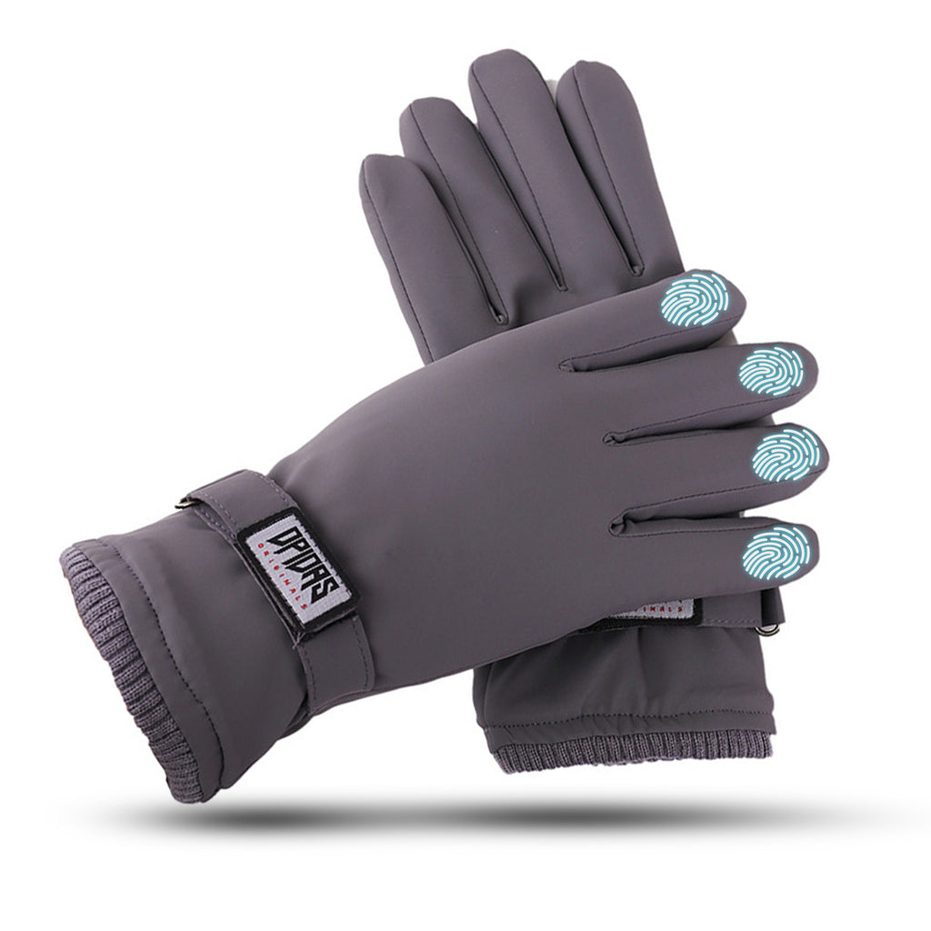 Men's winter warm gloves, fleece-lined, thickened, touchscreen gloves, non-slip warm gloves 526