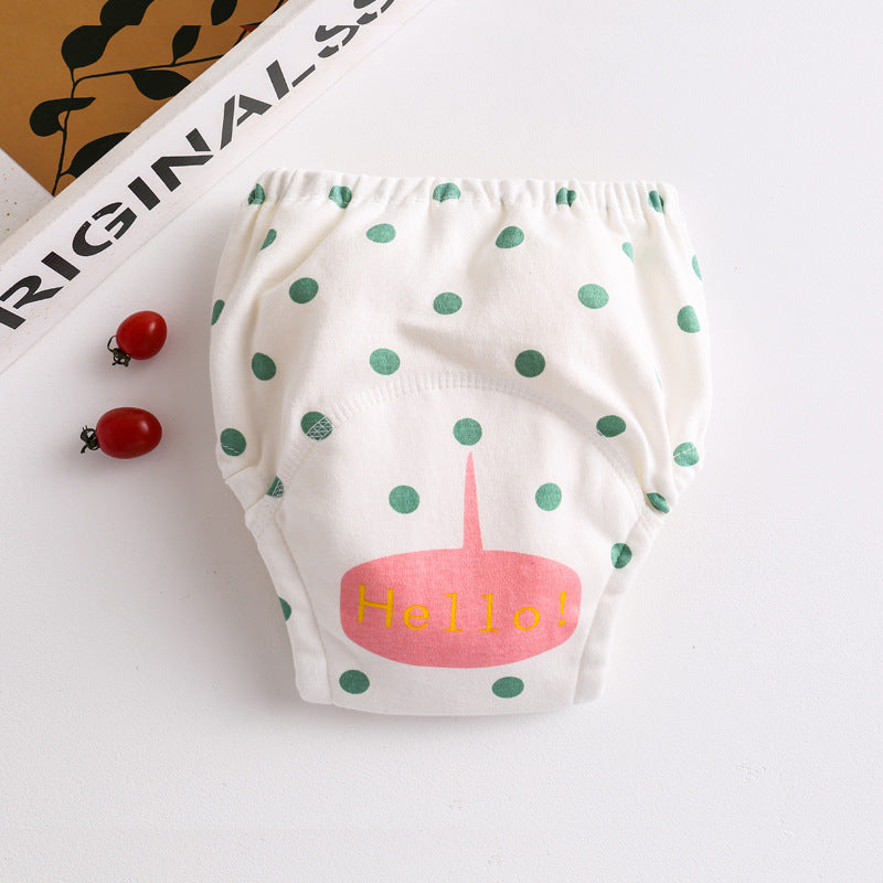 Baby gauze diaper waterproof and washable 076