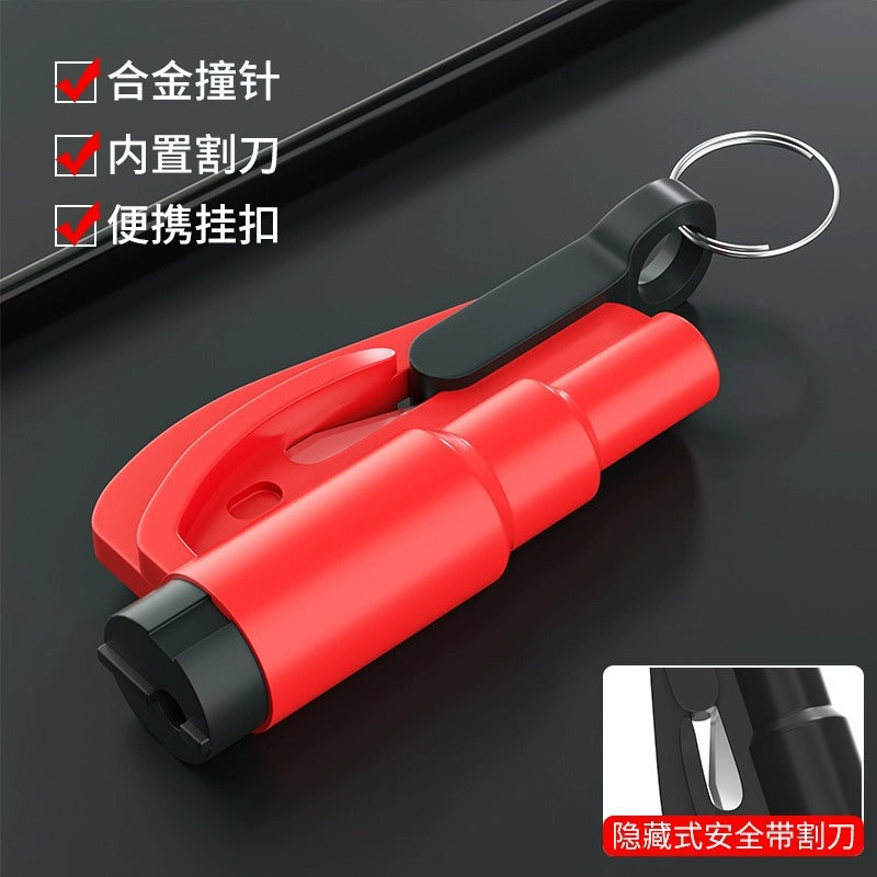 Car Safety Hammer Mini Window Breaker 3-in-1 Second Glass Shatter Multifunctional Escape Hammer 374