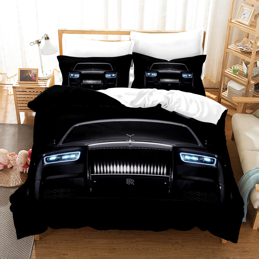 3D Sports Car Cross-Border Home Textiles Three-Piece Bedding Set Four-Piece Bedding Set 242