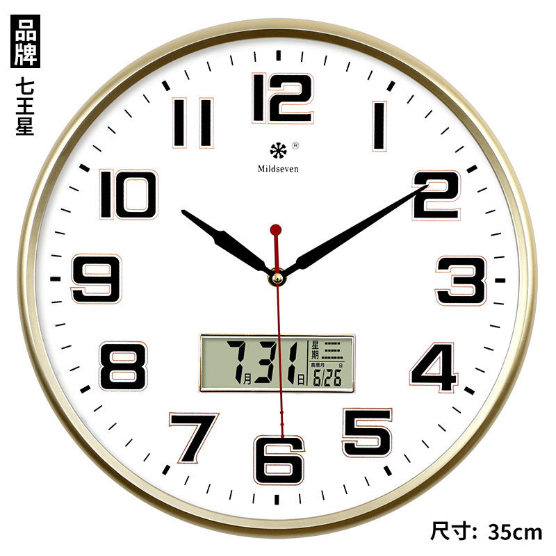 Clock Wall Clock Living Room Grand Creative Clock Wall Watch Simple Home Silent Electronic Quartz Clock Wall Watch 585