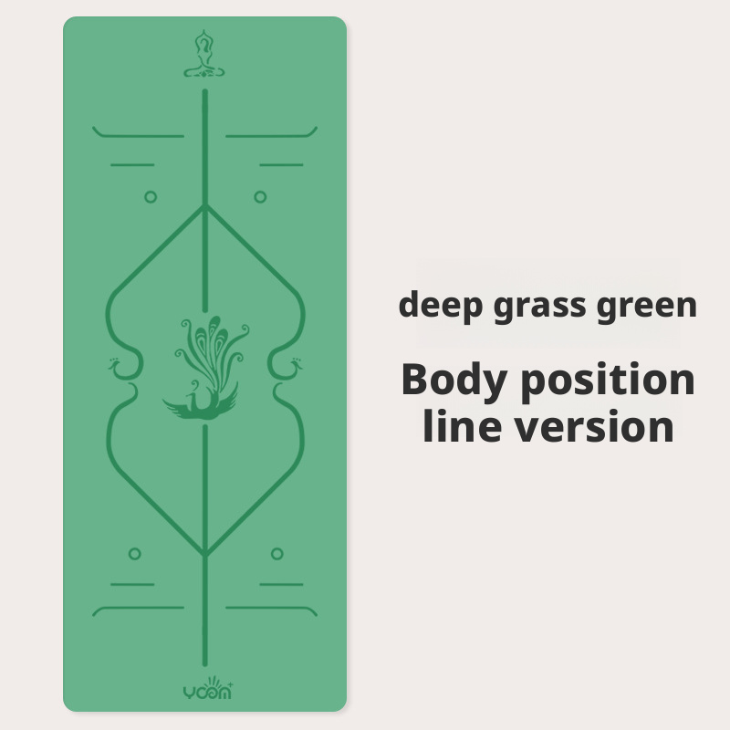 Thickened and widened double-sided non-slip natural rubber PU yoga mat for men and women 017