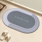 Soft diatomaceous earth absorbent mat  toilet door anti-slip quick-drying mat 018