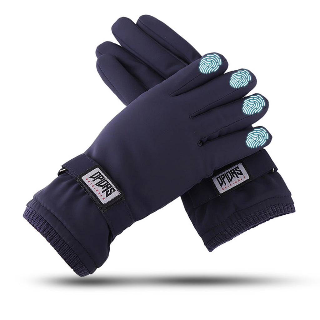 Men's winter warm gloves, fleece-lined, thickened, touchscreen gloves, non-slip warm gloves 526