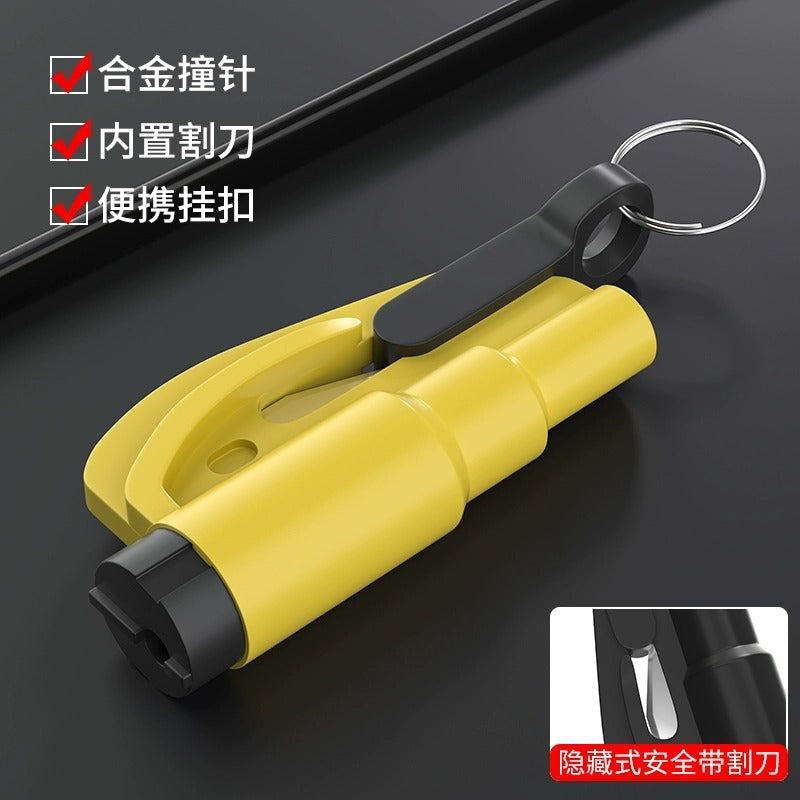 Car Safety Hammer Mini Window Breaker 3-in-1 Second Glass Shatter Multifunctional Escape Hammer 374
