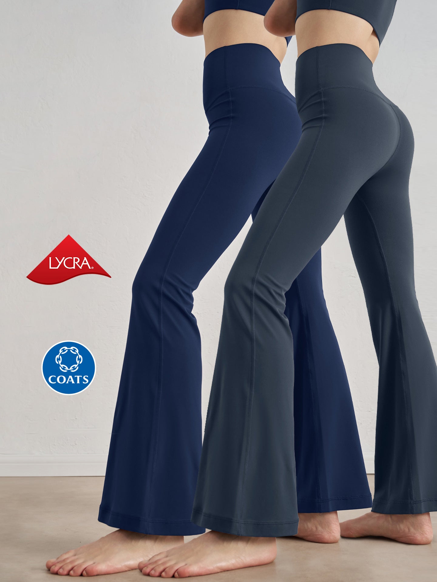 Lycra nude-feel size-free yoga flared pants, high-waisted and butt-lifting 1524CK